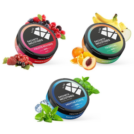 Sachets Nicotinés (Snus sans tabac) Fruits Rouges x20 - Fuu