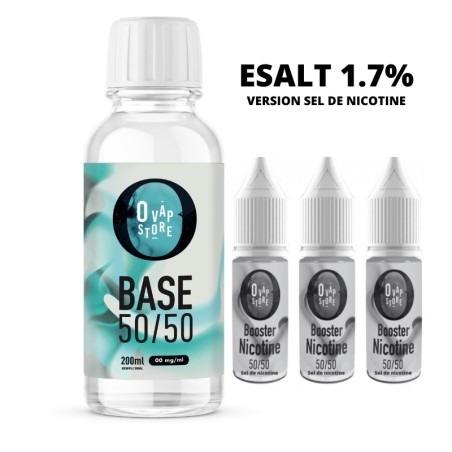 Pack DIY 1.7% Sel de nicotine 200ml 50/50 - O Vap Store