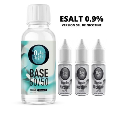 Pack DIY 0.9% Sel de nicotine 200ml 50/50 - O Vap Store