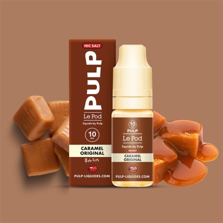 E-liquide Caramel Original 10ml - Le Pod Liquide Pulp