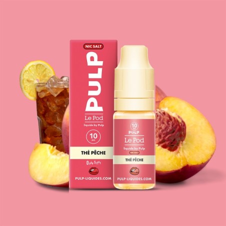 E-liquide Thé Pêche 10ml - Le Pod Liquide Pulp