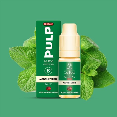 E-liquide Menthe Verte 10ml - Le Pod Liquide Pulp