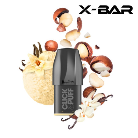 Pod Vanille Macadamia 2ml Click & Puff - X-Bar