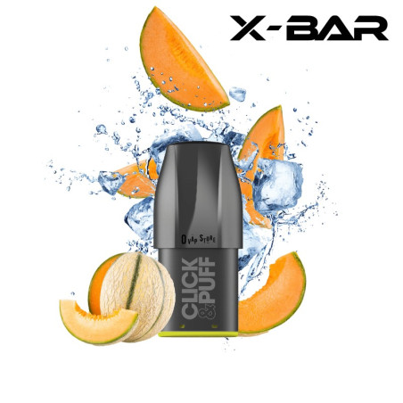 Pod Melon Glacé 2ml Click & Puff - X-Bar