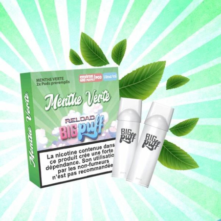 Pods Menthe Verte - Big Puff Reload