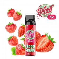Pod Grosse Fraise 2ml Wpuff Pod System Rechargeable - Liquideo