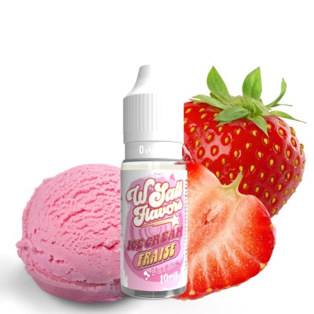 E-liquide Ice Cream Fraise 10ml - Liquideo Wsalt Flavors