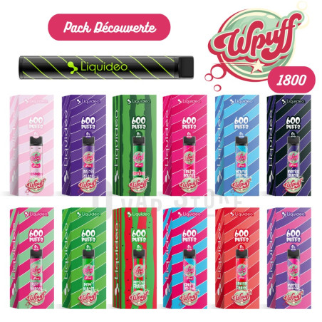 Pack Découverte Wpuff Rechargeable x12 - Liquideo