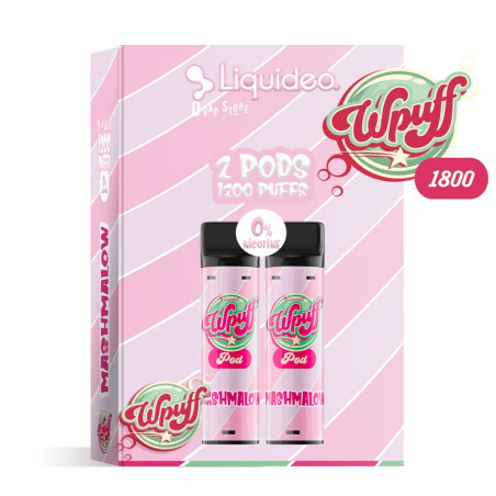 Pod Mashmalow x2 Wpuff 1800 Rechargeable - Liquideo