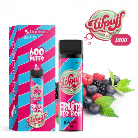 Pod Fruits des Bois x1 Wpuff 1800 Rechargeable - Liquideo