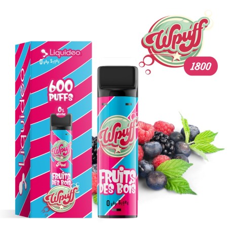 Pod Fruits des Bois 2ml Wpuff 1800 Rechargeable - Liquideo