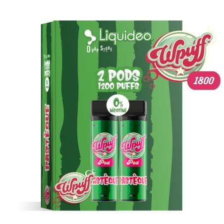 Pod Pastèque x2 Wpuff 1800 Rechargeable - Liquideo