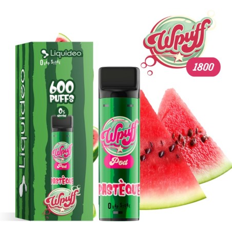 Pod Pastèque 2ml Wpuff 1800 Rechargeable - Liquideo