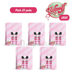 Pack 10 pods Wpuff 1800 Rechargeable - Liquideo