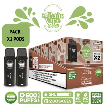 Pods Cola Ice 2ml x2 - Repuff Ma Petite Vape Rechargeable