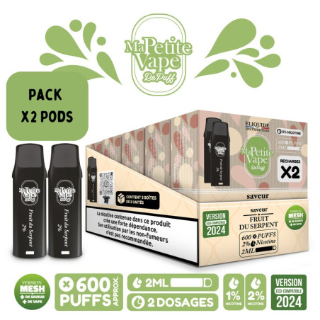 Pods Fruit du Serpent 2ml x2 - Repuff Ma Petite Vape Rechargeable