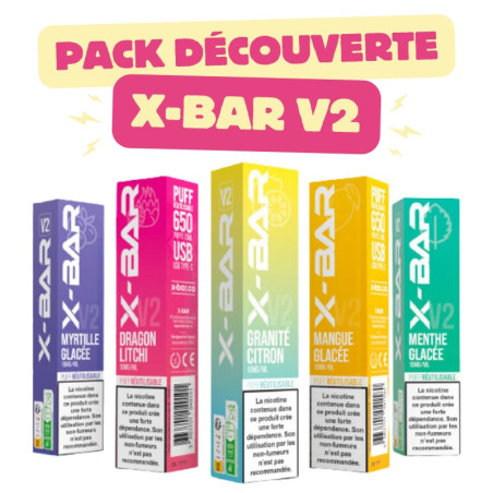 Pack Découverte X-Bar V2 Rechargeable x20 - X-Bar