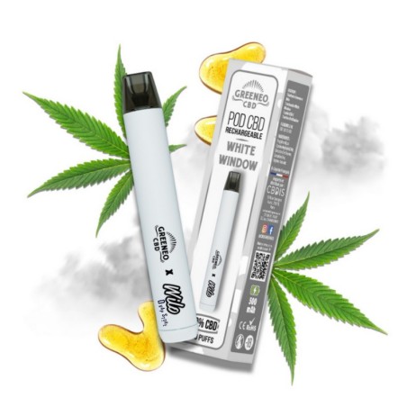 Puff White Window Wilo CBD Rechargeable - Greeneo