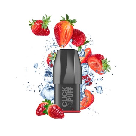 Pod Fraise Glacée 2ml Click & Puff - X-Bar