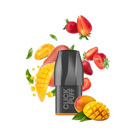 Pod Fraise Mangue 2ml Click & Puff - X-Bar