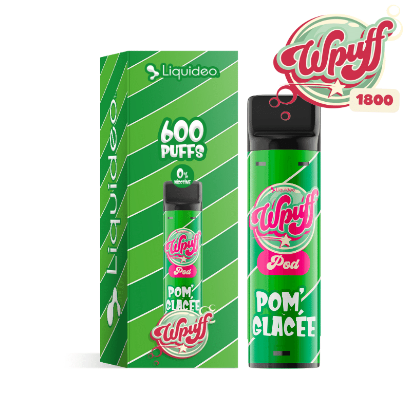 Pod Pom' Glacée 2ml Wpuff 1800 Rechargeable - Liquideo