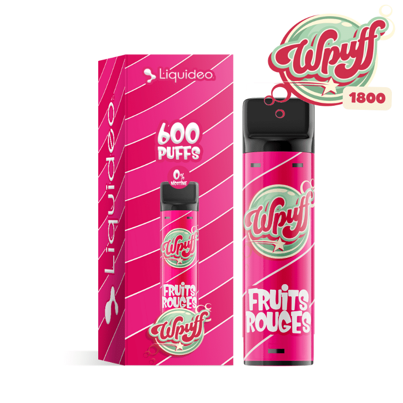 Pod Fruits Rouges 2ml Wpuff 1800 Rechargeable - Liquideo