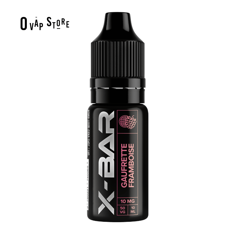 E-liquide Gaufrette Framboise 10ml - X-Bar