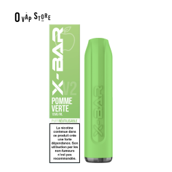 Puff Pomme Verte rechargeable - X-Bar 650 V2