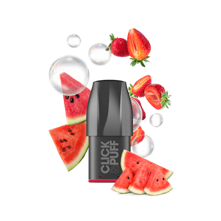 Pod Pastèque Fraise Bubble 2ml Click & Puff - X-Bar