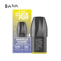 Pod Myrtille Citron 2ml Click & Puff - X-Bar