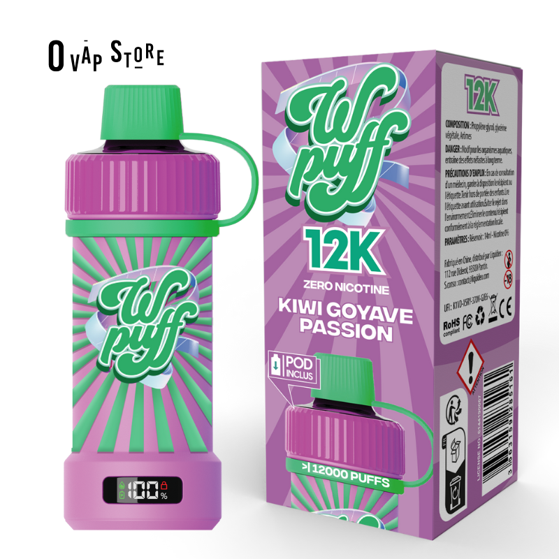 Kit Kiwi Goyave Passion - Wpuff 12K Liquideo