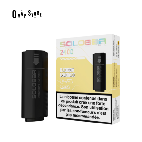 Pod rainbow lemonade - Puff Rechargeable Solobar 2400