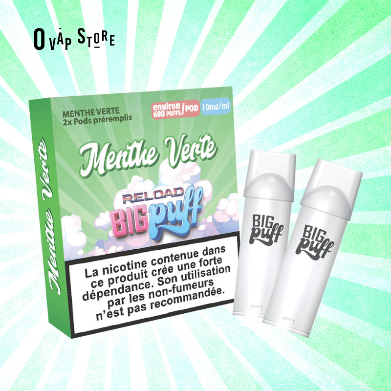 Pods Menthe Verte - Big Puff Reload