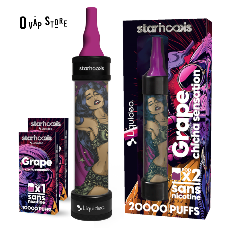 Kit Grape - Chicha StarHooks Liquideo