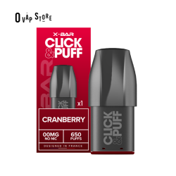 Pod Cranberry 2ml Click & Puff - X-Bar