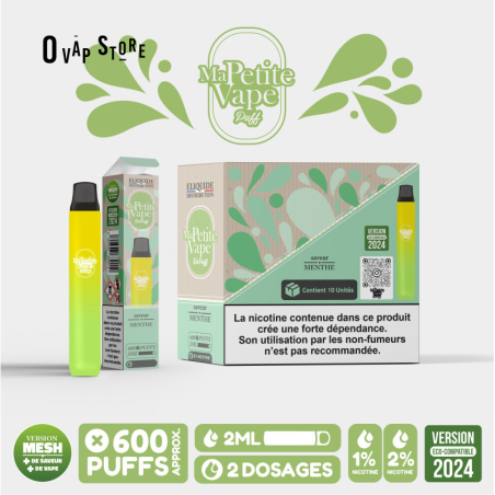 Kit Menthe - Repuff Ma Petite Vape Rechargeable