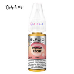 E-liquide Pomme Pêche 10ml - ELFLIQ Elfbar