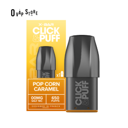 Pod Pop Corn Caramel 2ml Click & Puff - X-Bar