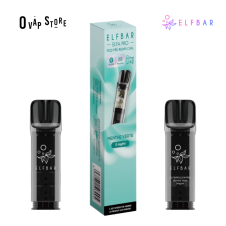 Pod Menthe Verte 2ml x2 ELFA Pro - Elfbar