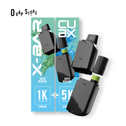 Recharge Super Menthol CUB-X (Pod+Reservoir) - X-Bar