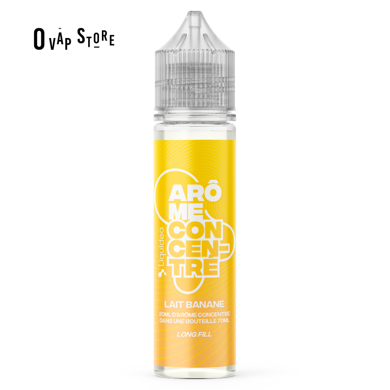 Arôme Concentré Lait Banane 20ml Longfill DIY - Liquideo