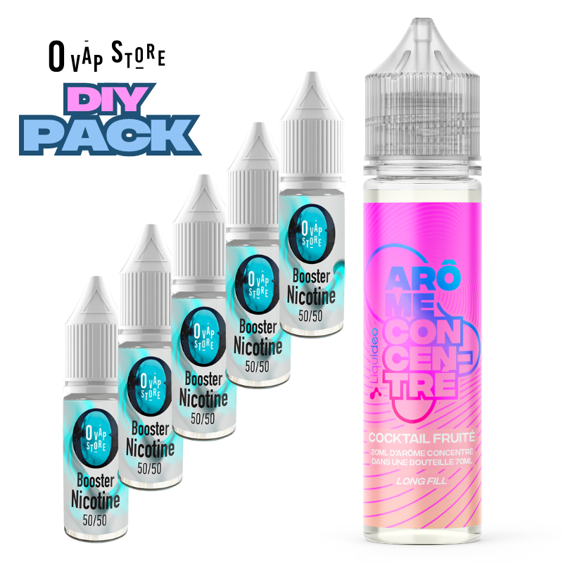 Pack Arôme Concentré 70ml (20+50ml) Longfill DIY - Liquideo