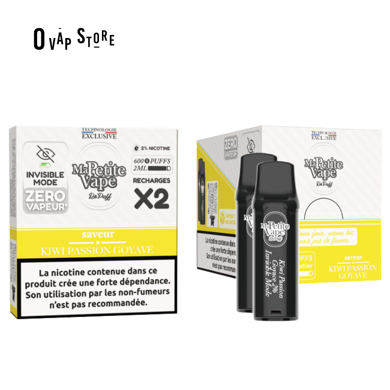 Pods Kiwi Passion Goyave x2 - RePuff Zero Vapeur / Ma Petite Vape