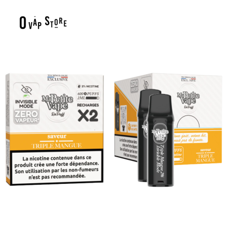 Pods Triple Mangue x2 - RePuff Zero Vapeur / Ma Petite Vape