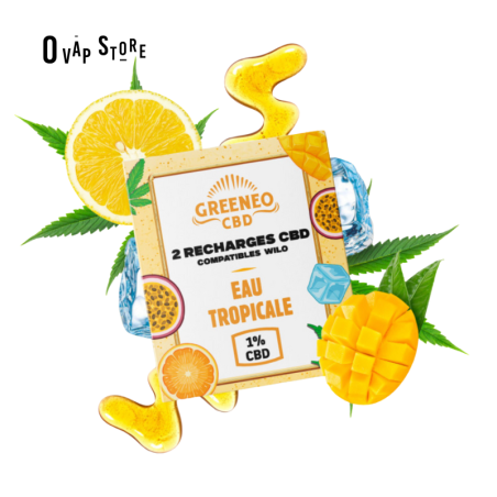 Pods Wilo Eau Tropicale x2 CBD - Greeneo
