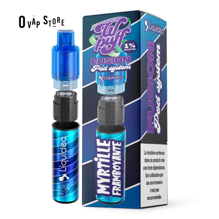 Puff Rechargeable Myrtille Framboyante - Wpuff Fusion Pod System Liquideo