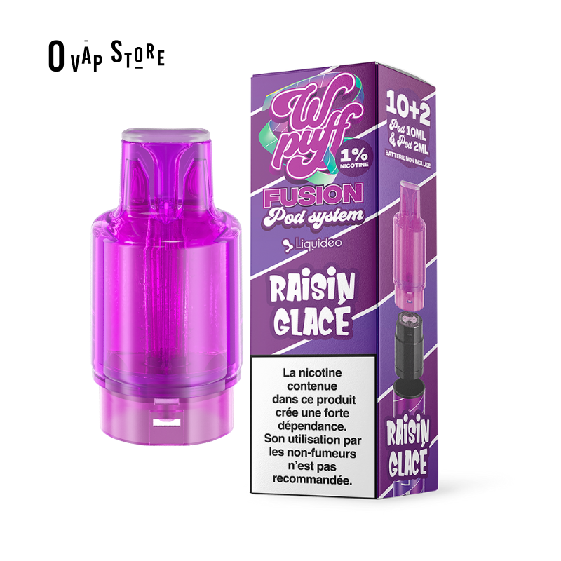 Pod Raisin Glacé - Wpuff Fusion Pod System Liquideo