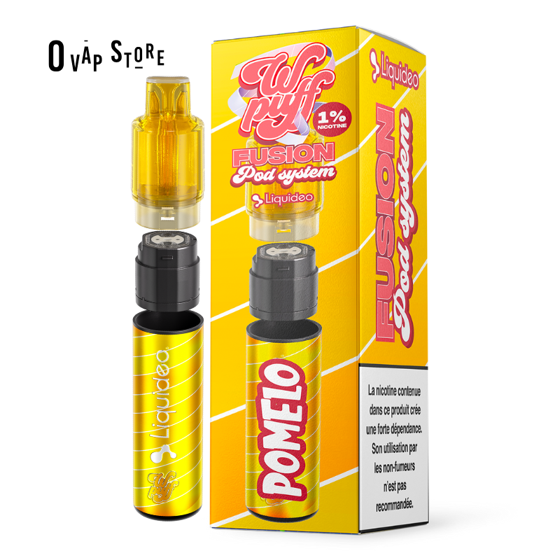 Puff Rechargeable Pomelo - Wpuff Fusion Pod System Liquideo