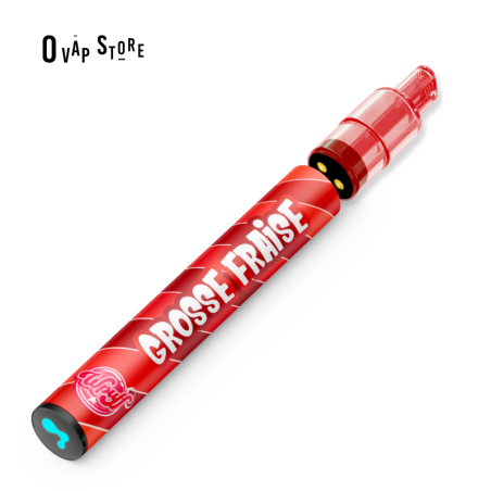 Puff Grosse Fraise (Pod + Batterie) Wpuff 2.0 Rechargeable - Liquideo