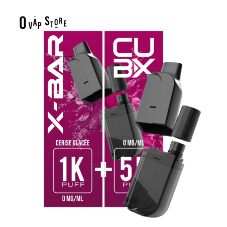 Recharge Cerise Glacée CUB-X (Pod+Reservoir) - X-Bar